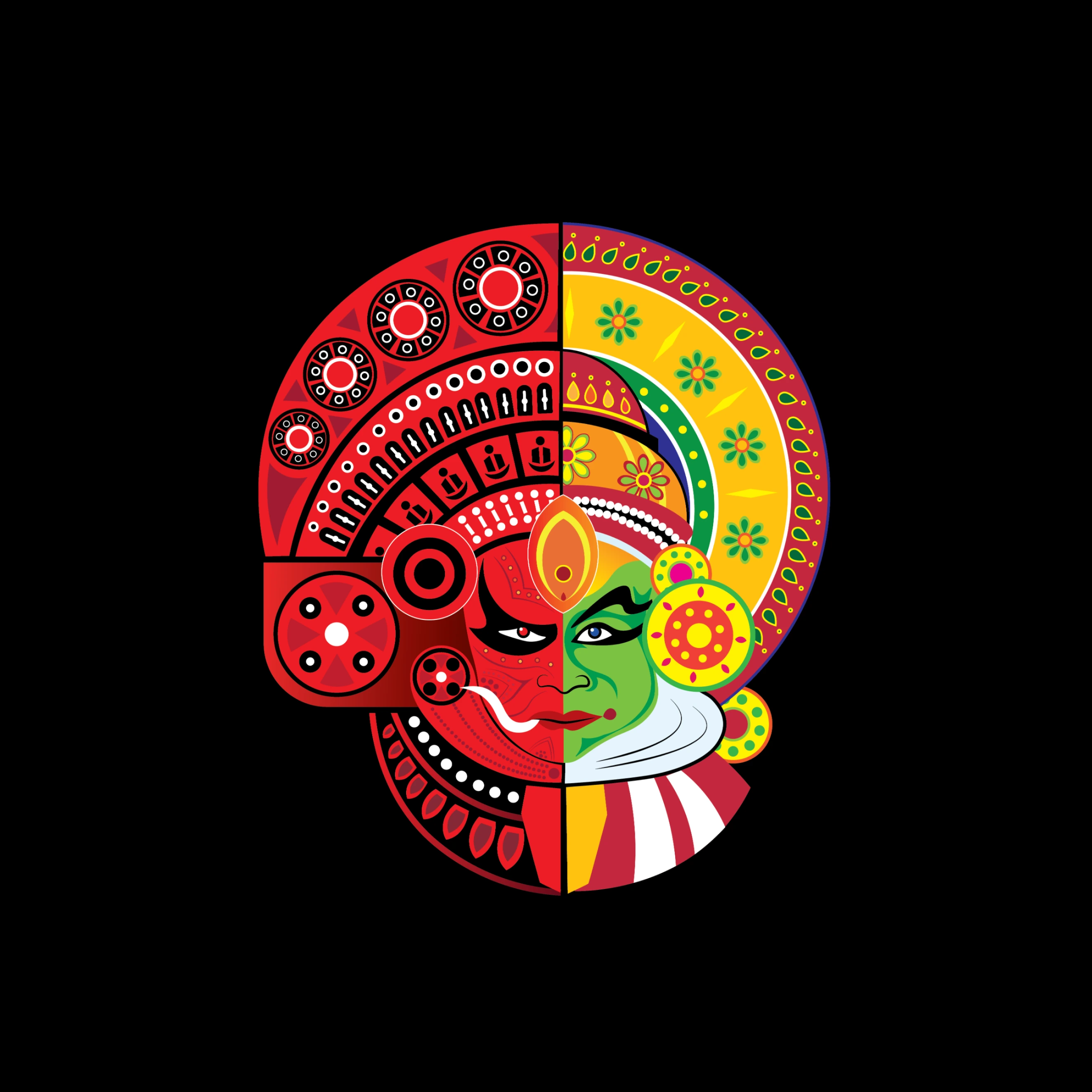 Kathakali T-Shirt Design