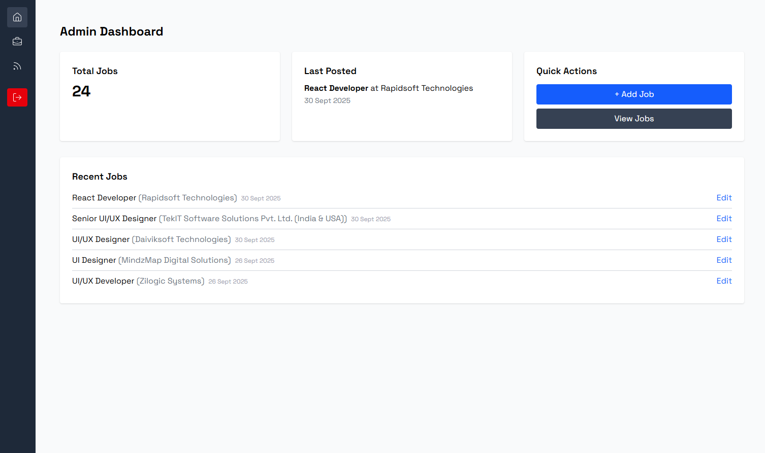 Dashboard Analytics